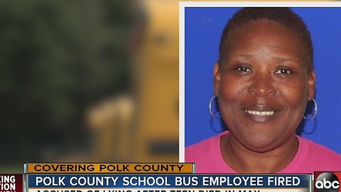 Polk school bus manager fired for cover-up following death of student trying to catch bus