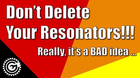 Deleting your resonator will NOT increase your power, in fact you'll LOSE power. Learn why ...