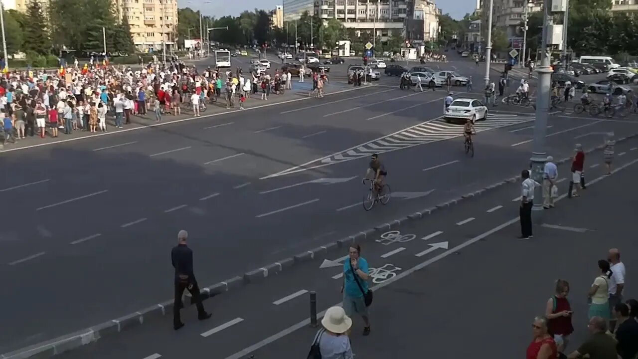 Protest anti Carantină Piața Victoriei