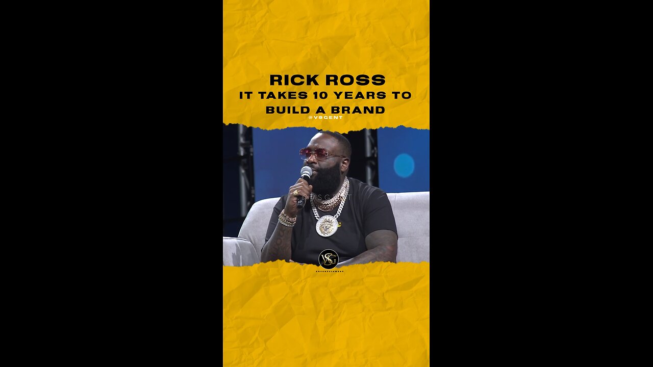 #rickross it takes 10yrs to build a brand. 🎥 @earnyourleisure