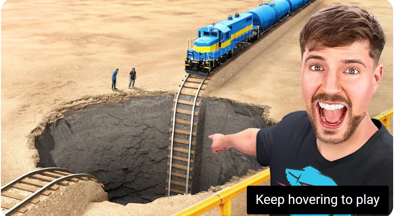 Train Vs Giant Pit