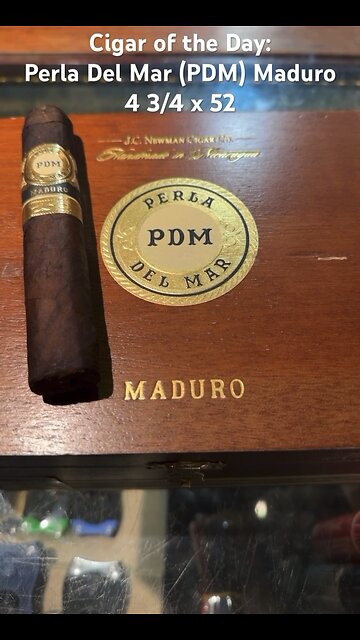 Cigar of the Day: JC Newman Perla Del Mar (PDM) 4 3/8 x 52 Robusto #Cigars #Shorts #CigaroftheDay
