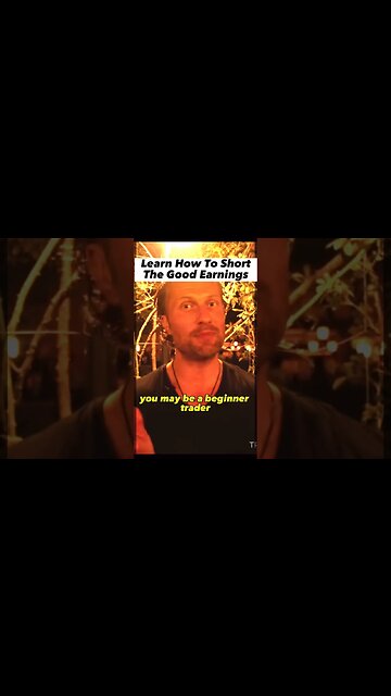 Do You want to learn to short Good Earnings Reports? FOLLOW FOR MORE