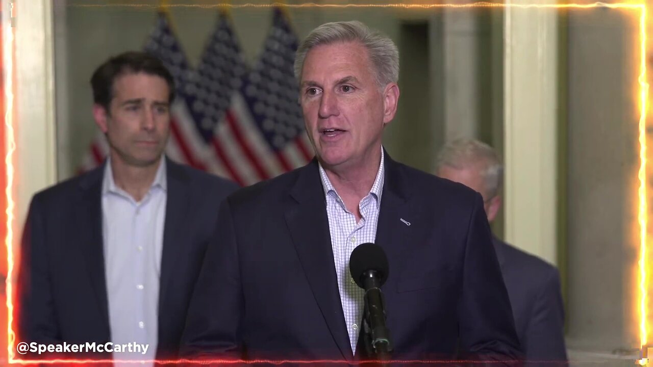 Kevin McCarthy announces Debt Limit Agreement "In Principle" with Joe Biden White House