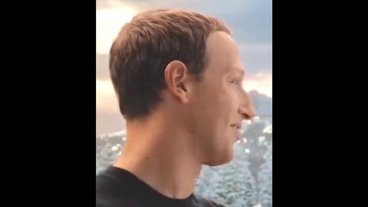 Mark Zuckerberg promoting his latest idea to take away reality from the people