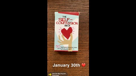 January 30th oracle card: love yourself