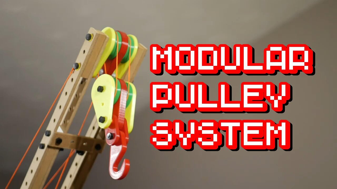 3D Printed Modular Pulley System