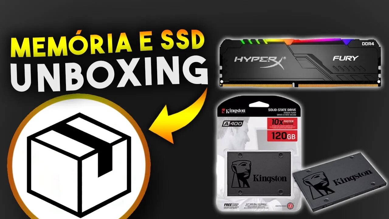 Kit Memória RAM Hyper X RGB e SDD Kingston - Unboxing e primeiras impressões