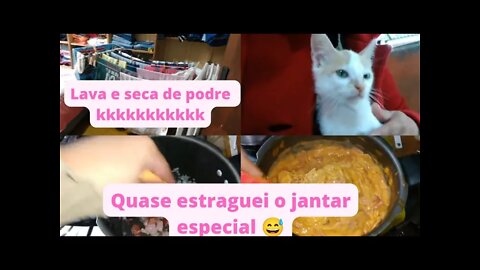 Minha lava e seca 🤣 - Quase estraguei o jantar especial do Boy magia 😱