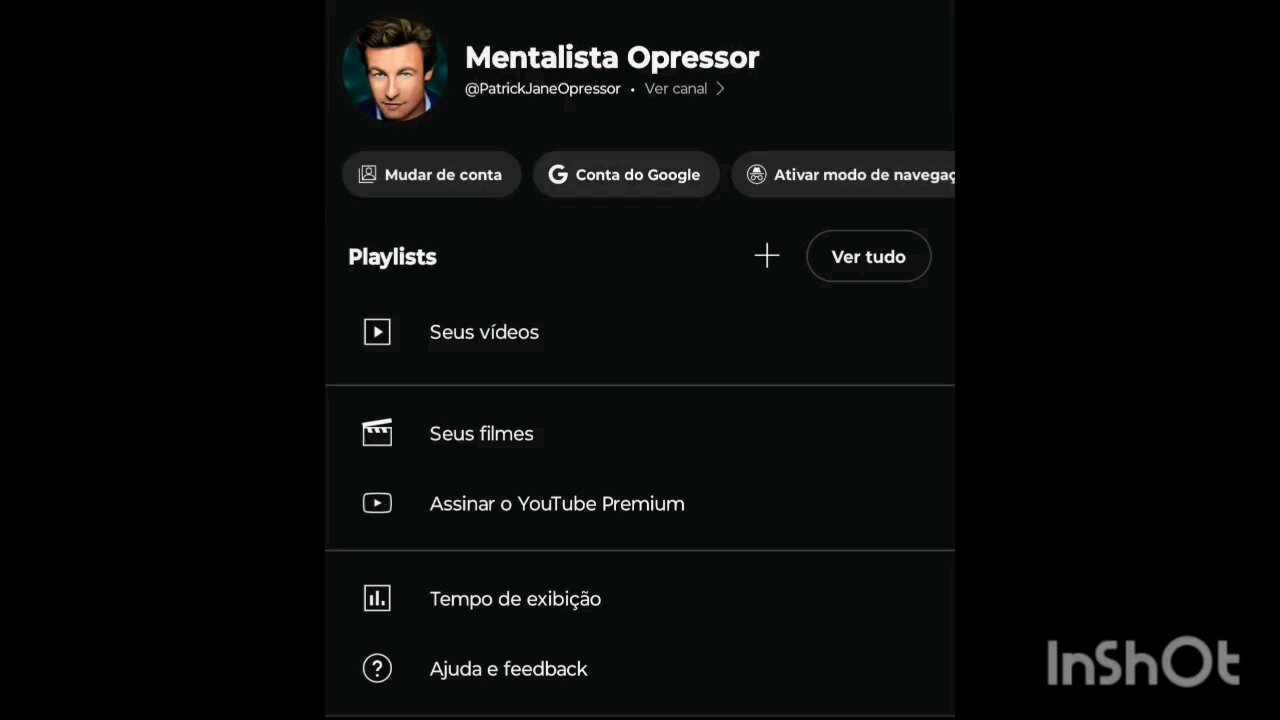 Abri um canal novo no YouTube (@PatrickJaneOpressor)