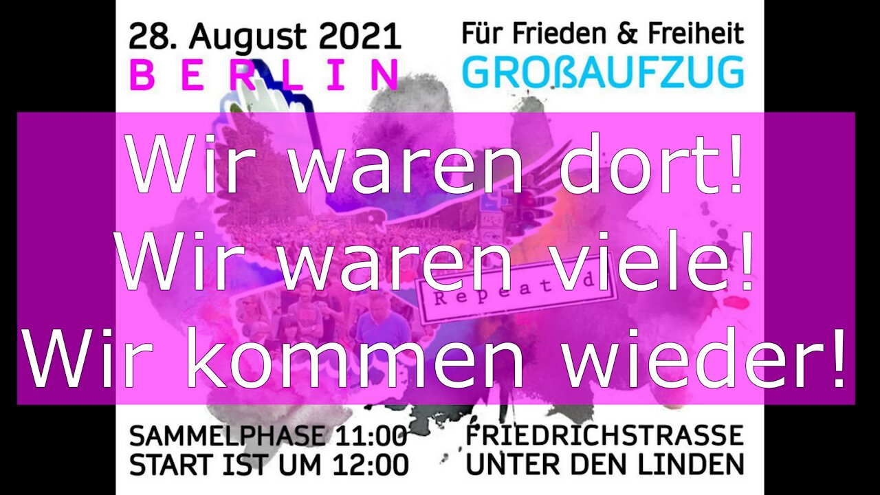 ANTI-CORONA-SPAZIERGANG BERLIN 28.08.2021