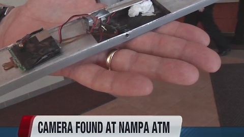Nampa police investigating camera at bank ATM