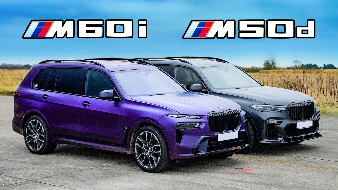 BMW X7 M60i v M50d: DRAG RACE