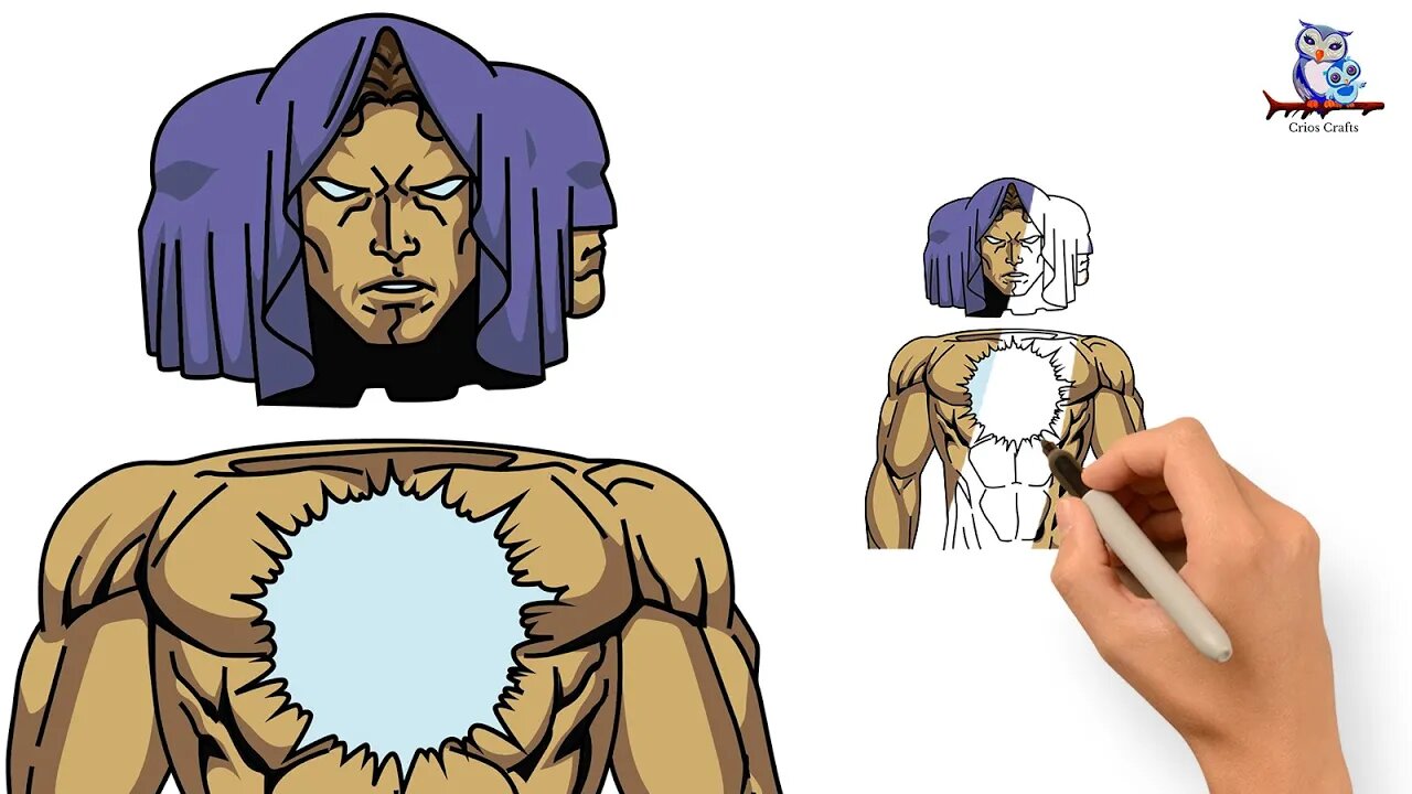 How To Draw The Living Tribunal Multiverse of Madness - Tutorial