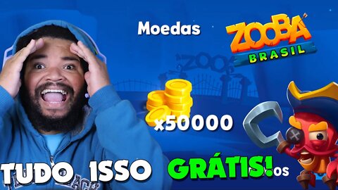 GANHEI ISSO GRÁTIS DA WILD LIFE! E VOCÊ GANHOU? ZOOBA: Jogo de Batalha Animal