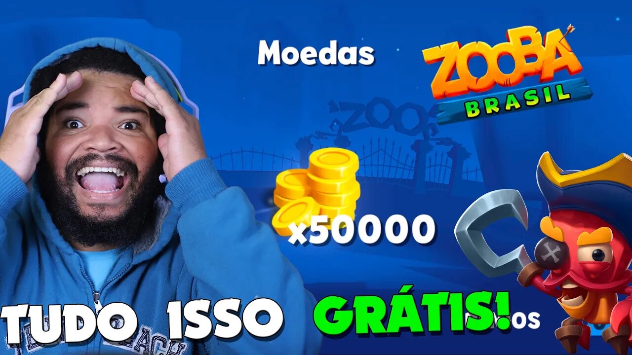 GANHEI ISSO GRÁTIS DA WILD LIFE! E VOCÊ GANHOU? ZOOBA: Jogo de Batalha Animal