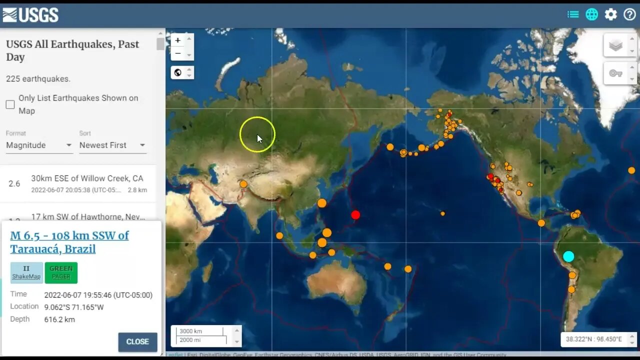 6.5 Magnitude Earthquake Hits Brazil June 7th 2022!