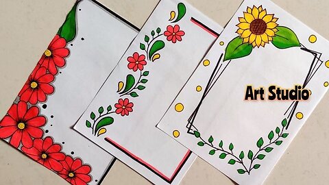 FRONT PAGE BORDER DESIGN EASY TO MAKE FOR SCHOOL AND COLLEGE ASSIGNMENT😃