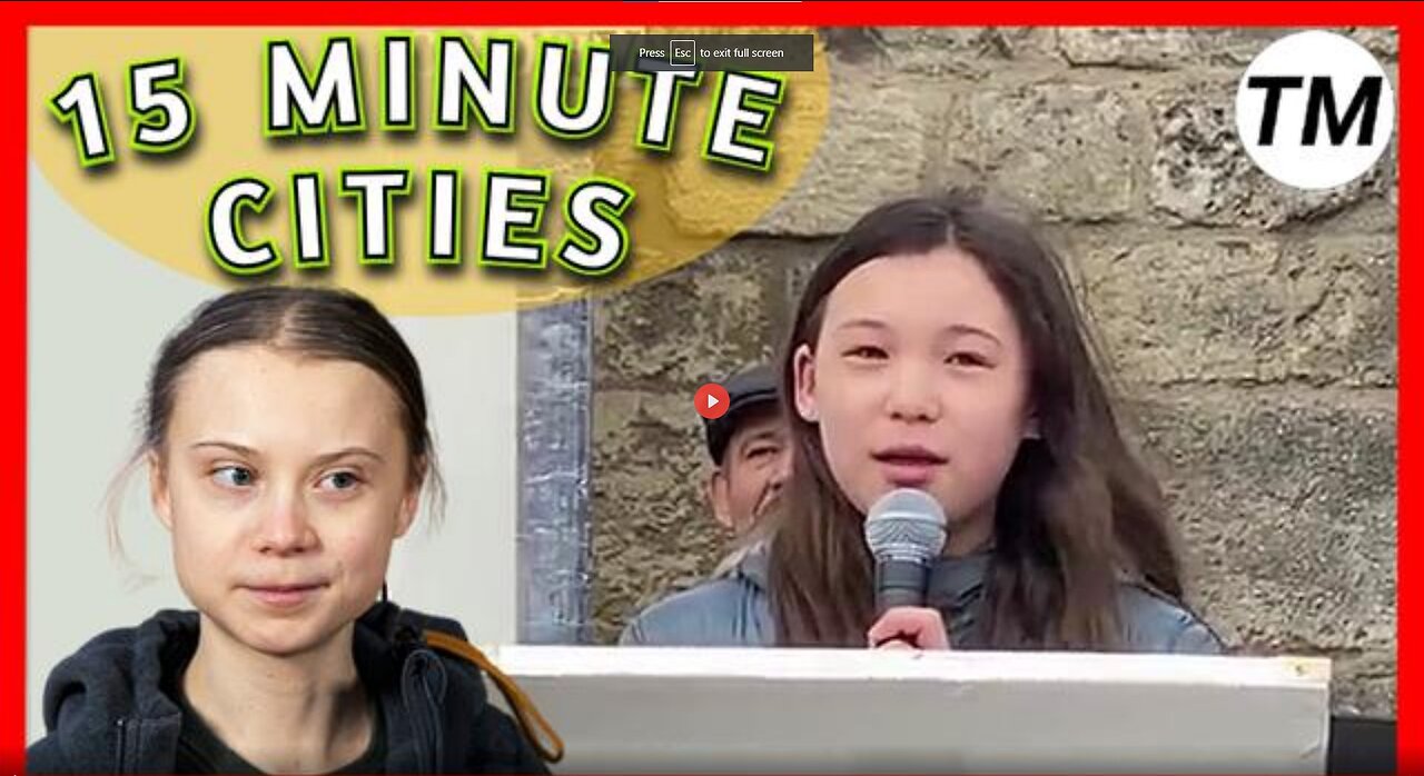 12 YEAR OLD GIRL DESTROYS 15 MINUTE CITIES CONCEPT | MOCKS GRETA AND KLAUS