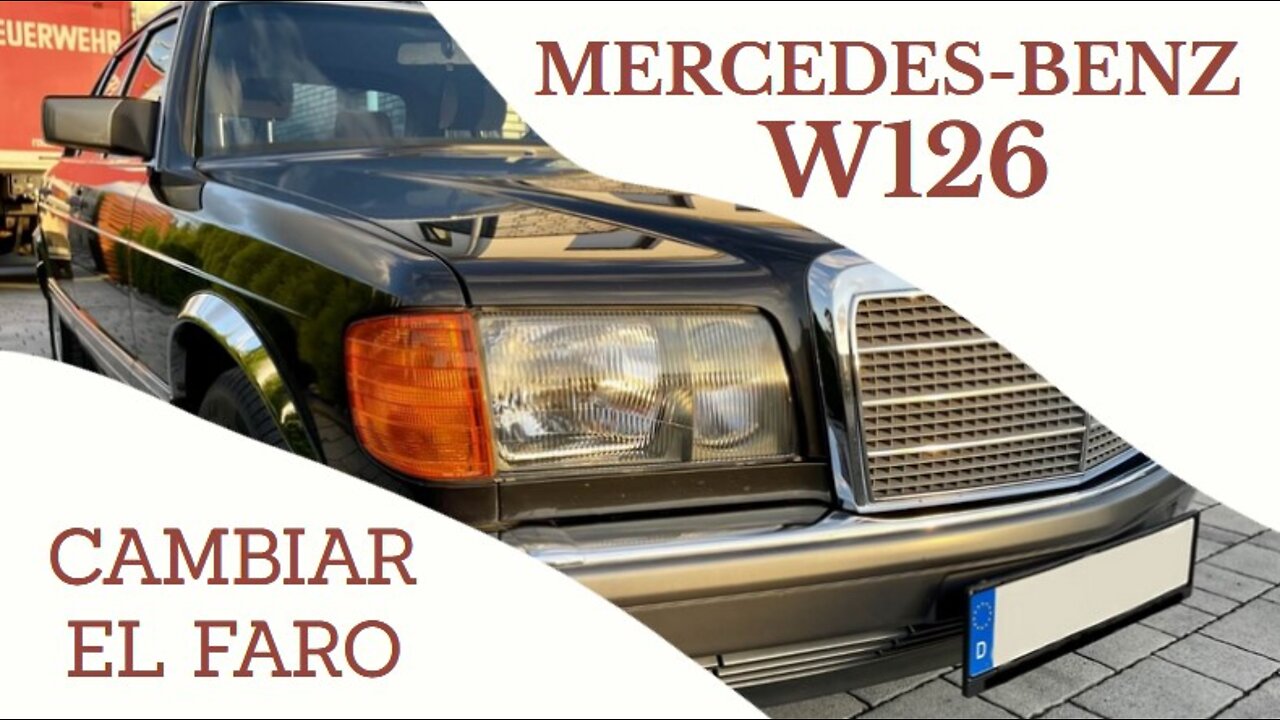 Mercedes Benz W126 clase S - Desmontar el faro tutorial