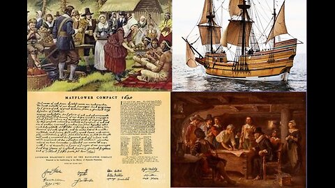 History of the First Thanksgiving - the Pilgrims and the Mayflower Compact