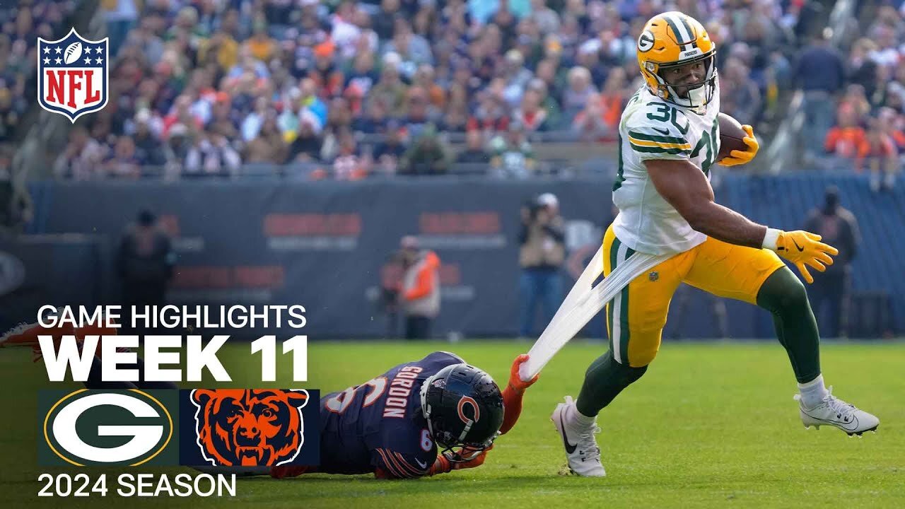 Green Bay Packers vs. Chicago Bears Game Highlights NFL 2024 Season Week 11