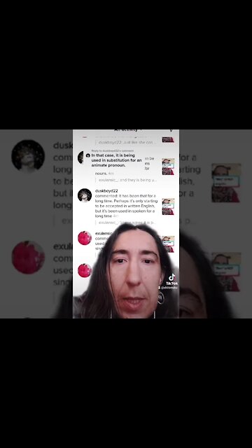 No "singular they." No "animate it." Just pronoun pronouns.