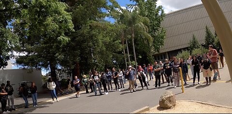 Sacramento State University: Large Crowd As I Contend w/ Muslims, Atheists, Lesbians, & Hypocrites -- Crowd Gets So Large The Admin Moves Me To a Place Where Everyone Can Fit