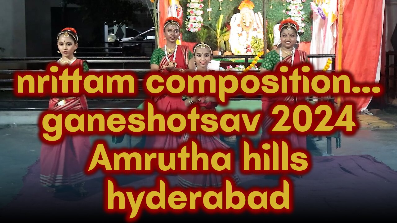 Vinayaka chavithi 2024 Nrittam Performance at Amruth HIlls Manikonda | Keosha |