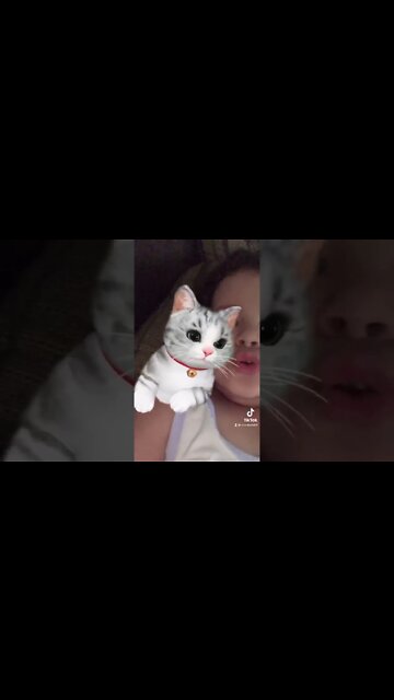 EU AMO O FILTRO DE GATINHA DO TIKTOK , CRIANCA BRINCANDO MUITO COM OS NOVOS FILTROS DO TIKTOK LEGAL