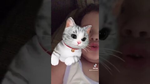 EU AMO O FILTRO DE GATINHA DO TIKTOK , CRIANCA BRINCANDO MUITO COM OS NOVOS FILTROS DO TIKTOK LEGAL