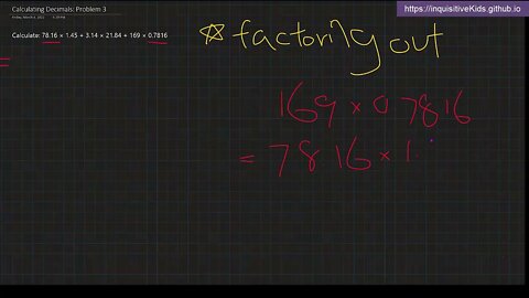 Calculating Decimals: Problem 3