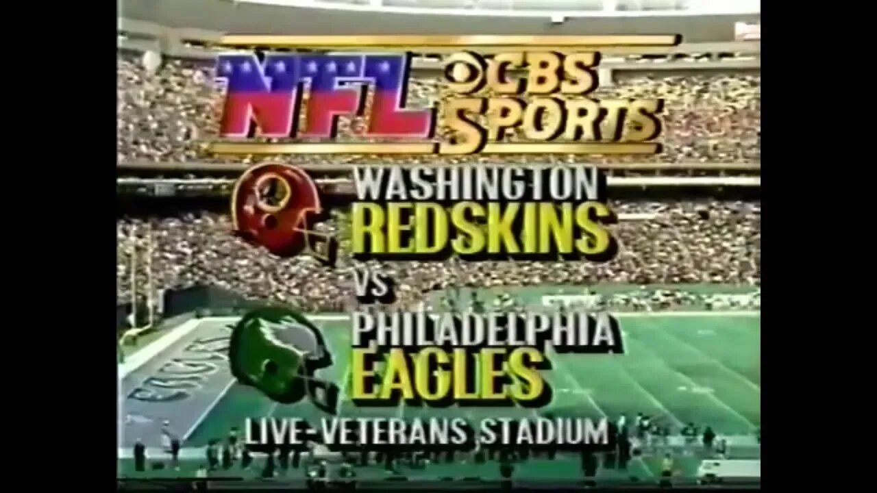 1987-11-08 Washington Redskins vs Philadelphia Eagles