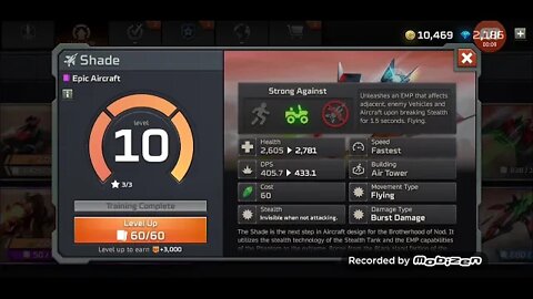 Shade reaches LvL 11 / Command and Conquer Rivals
