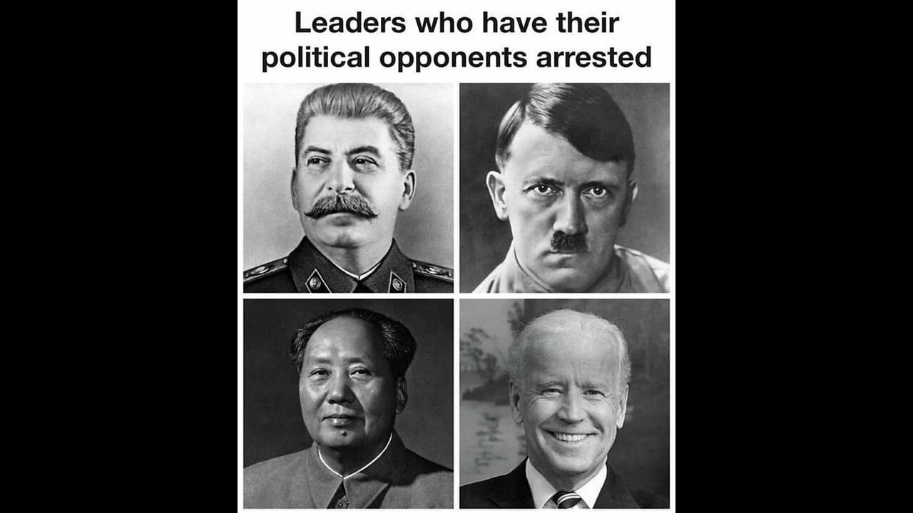 Biden, is making us look like the Soviet Union and Hitler with this arrest of Trump