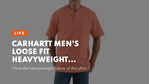 Carhartt Men's Loose Fit Heavyweight Long-Sleeve Pocket T-Shirt