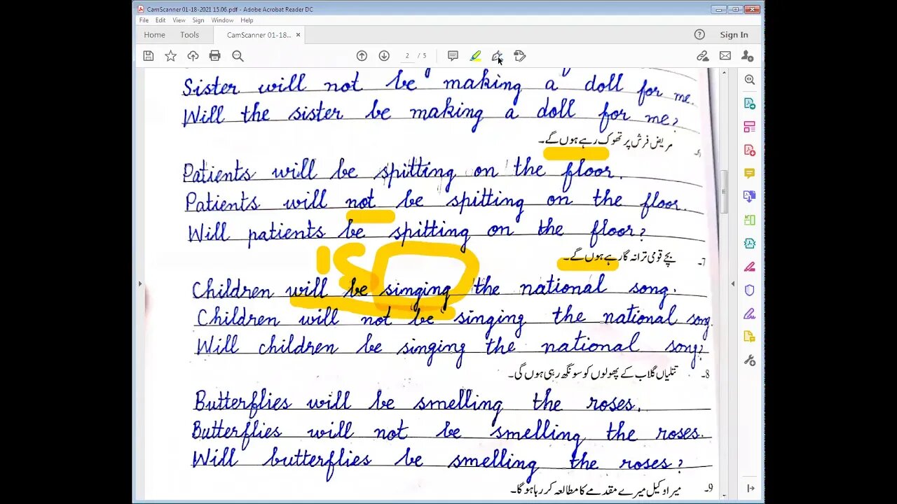 Eng B Class 5 19 01 2021