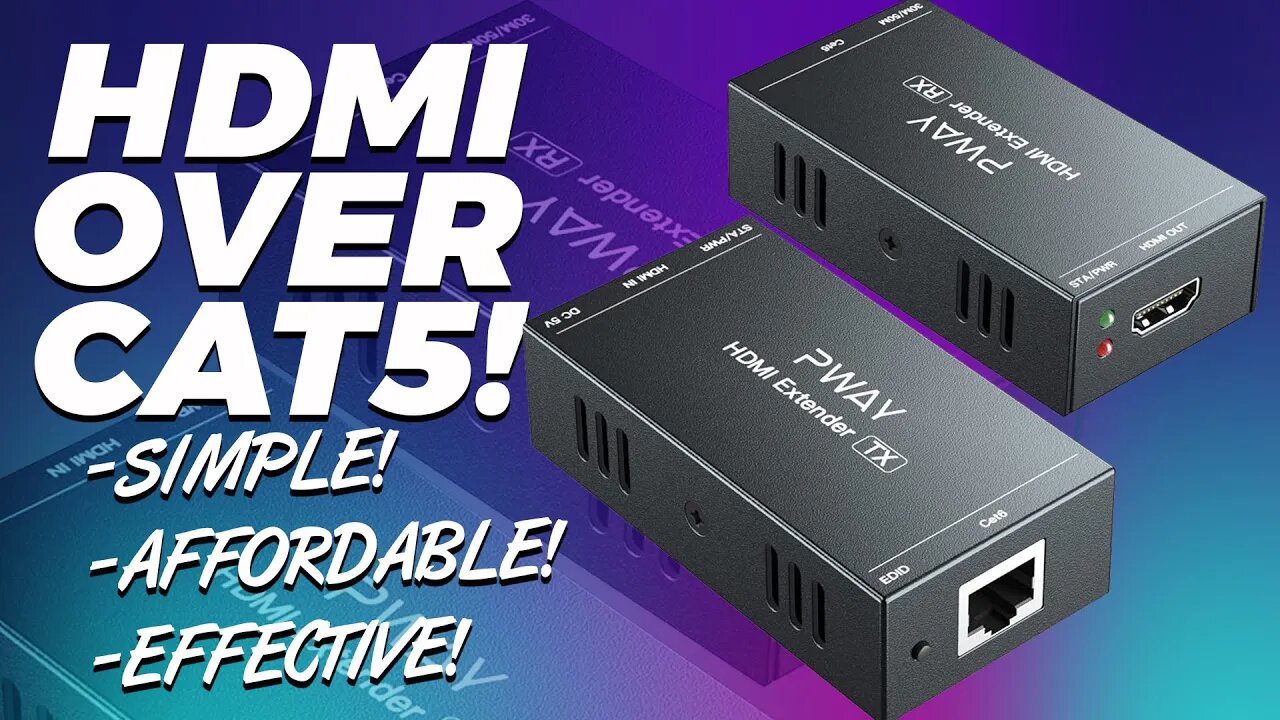 HDMI Over Ethernet Extender (Tech Review)