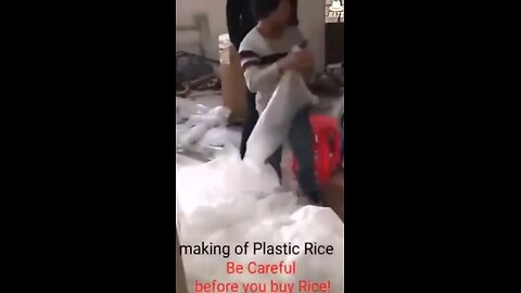 The making of plastic rice 🍚 why will you even sell something like this to your fellow human?