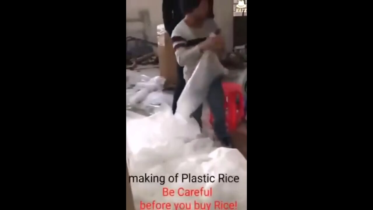 The making of plastic rice 🍚 why will you even sell something like this to your fellow human?