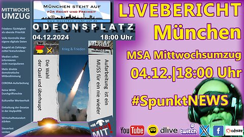 LIVE | #München | #MUC0412 | #MSA #Mittwochsumzug | Thema: Veränderungen und Umbrüche