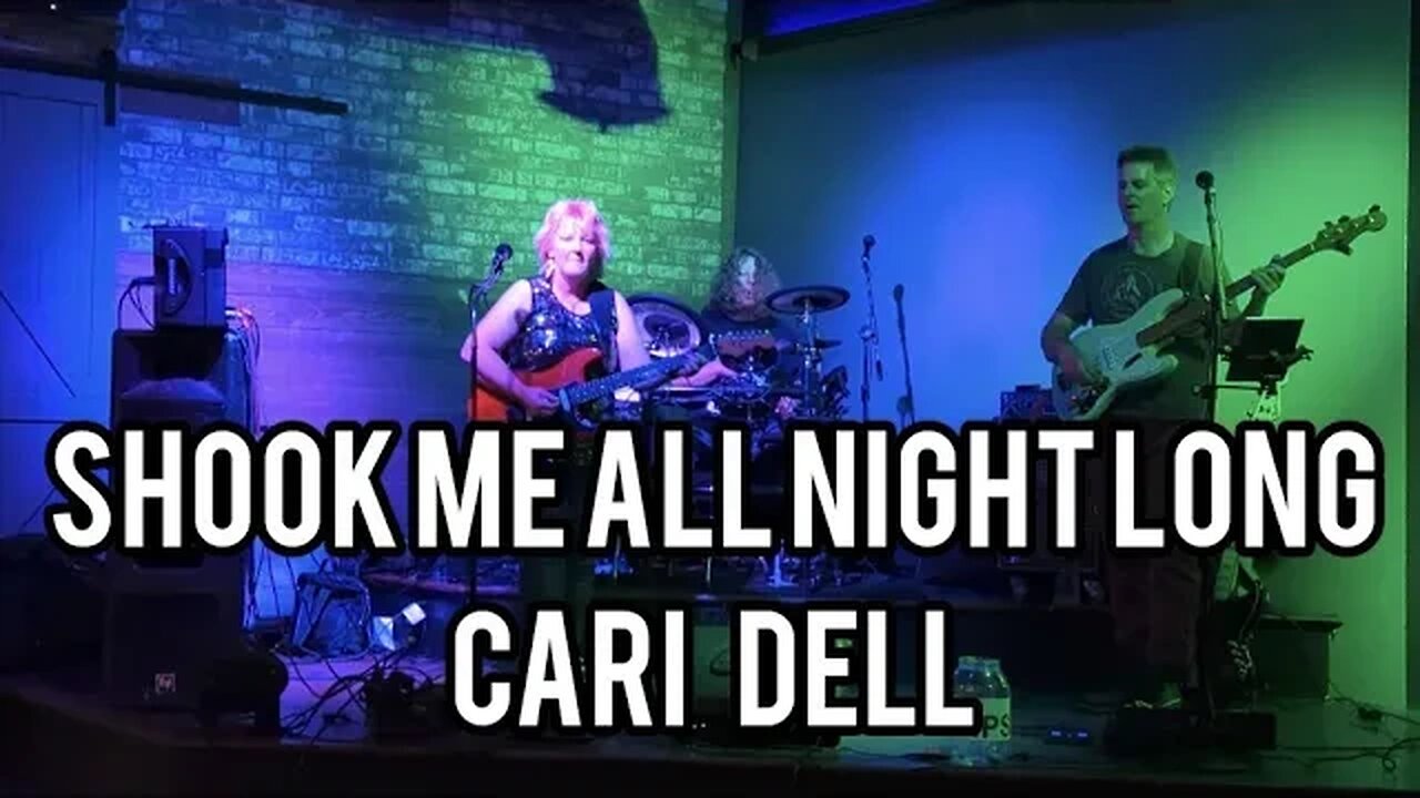 Shook Me All Night Long- ACDC live cover by Cari Dell (female lead guitarist)