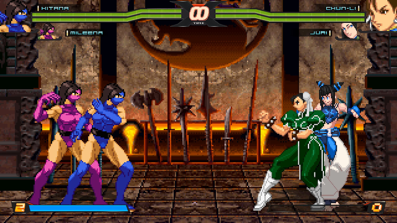 MUGEN - Kitana & Mileena vs. Chun-Li & Juri - Download