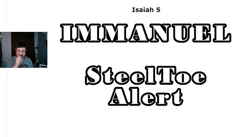 Who Is Immanuel? (Isaiah 5-12)