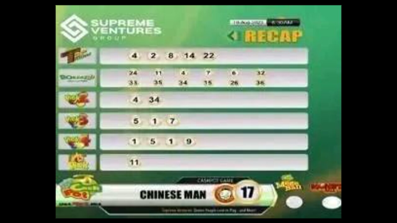 Supreme Ventures Cash Pot Result Today 08:30 AM draw for 19 August 2023 how to play #shortsvideo