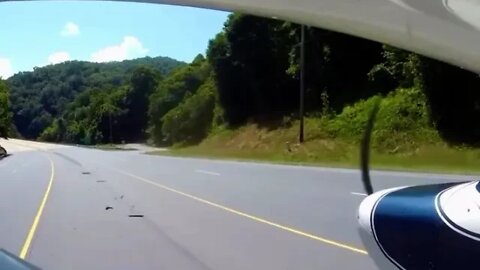 Emergency landing on a highway!