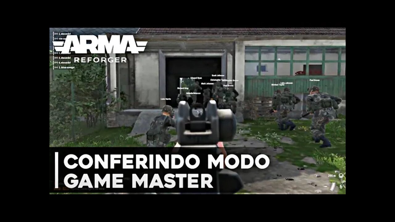 Conferindo o Modo GAME MASTER - Arma Reforger (Gameplay em Português PT-BR)