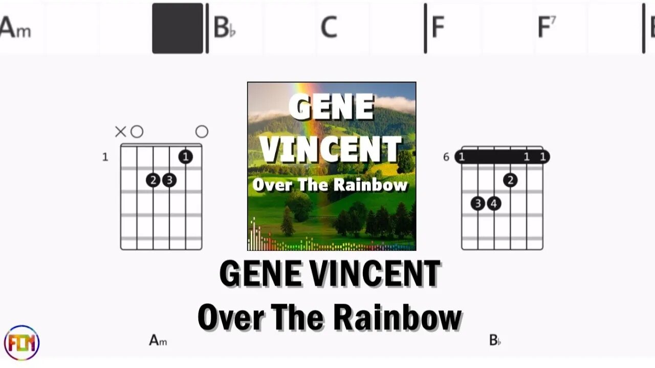 GENE VINCENT Over The Rainbow ♥ FCN GUITAR CHORDS & LYRICS