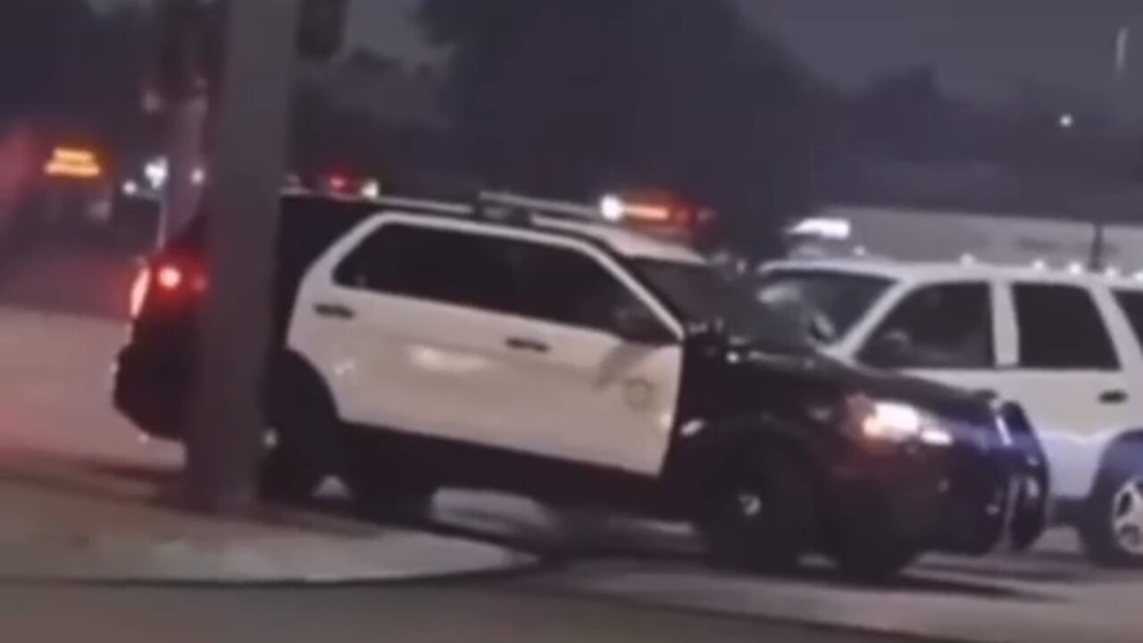 Tahoe does donuts then rams LA County Sheriff's SUV - Cops shoot him - HaloNews