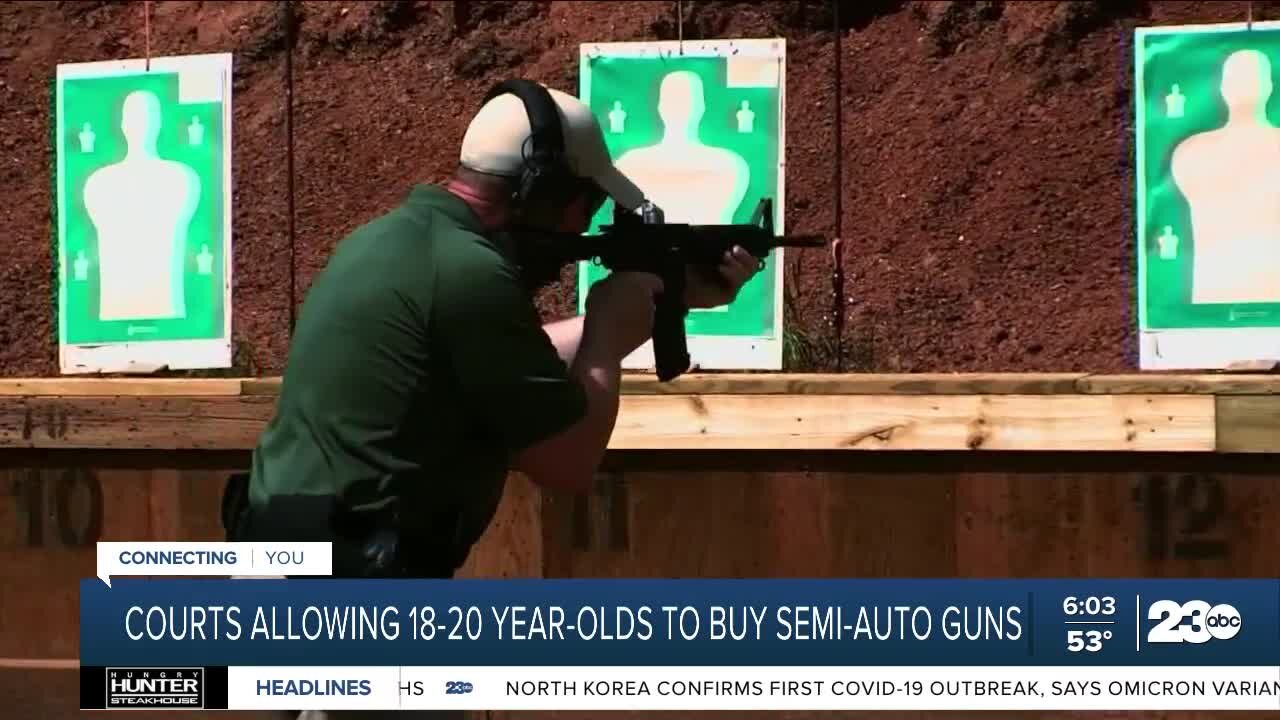 Courts allowing 18-20 year-olds to buy semi-automatic guns